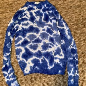 Nordstrom blue tie dye sweater. size: S